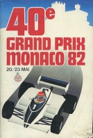 Program Monaco Grand Prix 20./23.5.1982