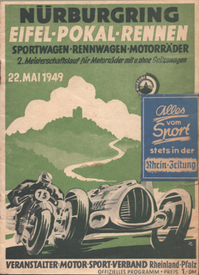 Programm Nürburgring 22.5.1949