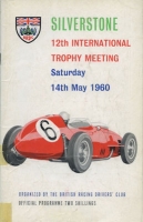 Program Silverstone 12th International Trophy Meeting 14.5.1960