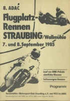 Program 8. Flugplatzrennen Straubing 7./8.9.1985