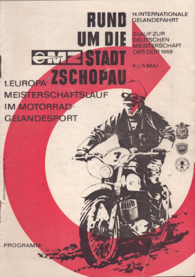Programm 14. Int. Geländefahrt Rund um Zschopau 4./5.5.1968