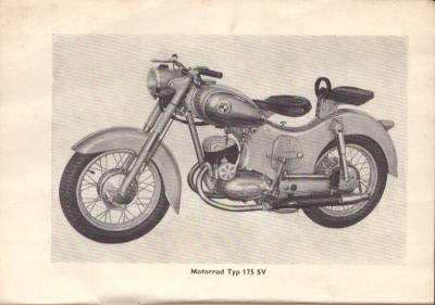 Preview: Puch Typ 125 SV SVS / 175 SV SVS Ersatzteilliste 3.1954