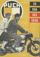 Puch 250 SG SGA SGS SGSA brochure 1950s