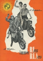 Puch scooter RL / RLA 125 brochure 1950s