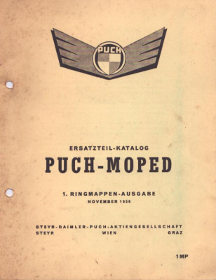 Preview: Puch Moped Ersatzteilliste 11.1956