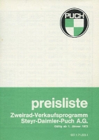 Puch Pricelist 1.1973