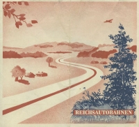 Map Reichsautobahnen brochure 1930s