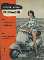 Rollerei und Mobil / Roller Mobil Kleinwagen 1960 Heft 5