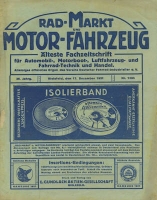 Rad-Markt und Motorfahrzeug 17.12.1921 Nr. 1595