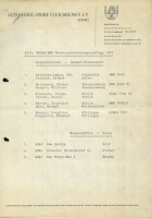 Preview: Weser-Ems Nachorientierungsfahrt Ausschreibung und Ergebnislisten 14./ 15.10.1967