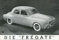 Renault Frégate Prospekt 1.1951