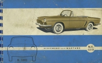 Renault Floride R.1092 owner`s manual 3.1960