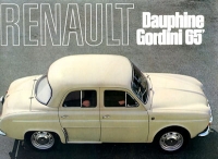 Renault Dauphine Gordini brochure 1965