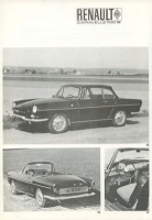 Renault Pressemappe Genfer Salon 1966