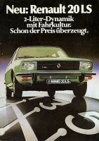 Renault 20 LS Prospekt 1980