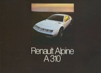 Renault A 310 V 6 brochure ca. 1981