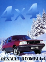 Renault 18 Combi 4 X 4 brochure ca. 1983