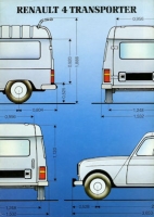 Renault 4 Transporter brochure ca. 1984