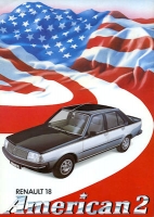 Renault 18 American 2 brochure ca. 1984