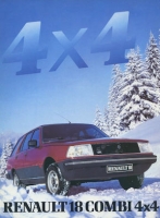 Renault 18 Combi 4x4 Prospekt ca. 1984