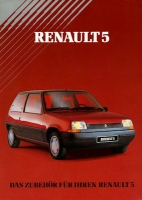 Renault 5 equipment brochure 1985