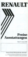 Renault pricelist 1.1986