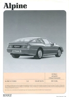 Renault A 310 i brochure 9.1990