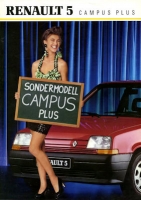 Renault 5 Campus Plus brochure 1992