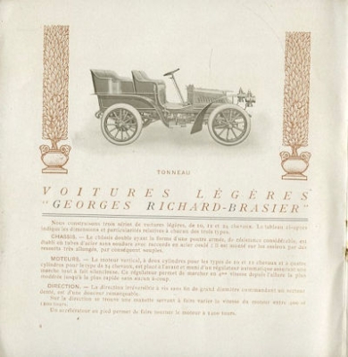 Preview: Georges Richard - Brasier / F Automobil Programm 1903