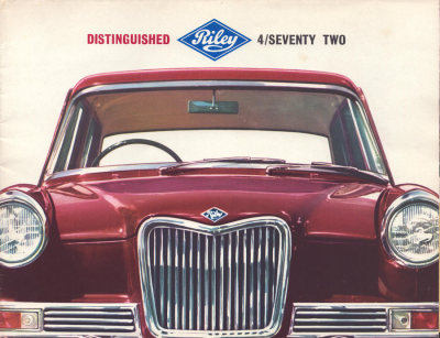Riley 4/72 Prospekt 1960 Jahre