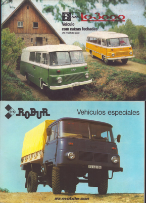 Robur Prospekt Mappe 1980er Jahre