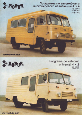 Robur Prospekt Mappe 1980er Jahre