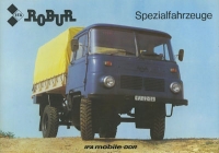 Robur Spezialfahrzeuge brochure ca. 1986