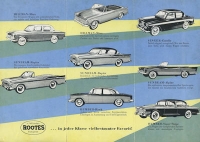 Rootes program ca. 1960