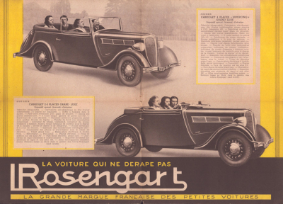 Preview: Rosengart Super 7 Prospekt ca. 1938