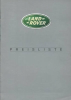 Land Rover Preisliste 12.1999