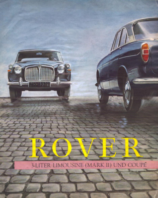 Rover 3 Liter Limousine und Coupé Prospekt ca. 1965