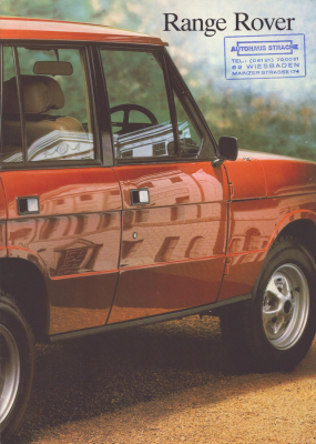 Range Rover Prospekt 1.1982