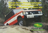 Range Rover with rescue technology brochure 1980s