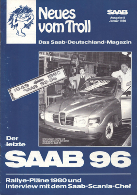 Saab Neues vom Troll Nr. 8 Jan. 1980