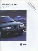 Saab 900 Preisliste 3.1994