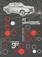 Carrozzeria Scioneri Fiat 850 Spyder brochure ca. 1965