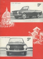 Preview: Carrozzeria Scioneri Fiat 850 Spyder Prospekt ca. 1965