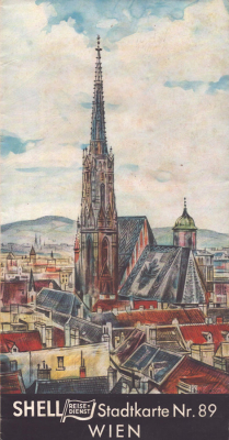 Shell Stadtkarte Nr. 89 Wien 1930er Jahre
