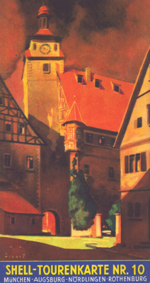 Shell Tourenkarte 10 1930er Jahre
