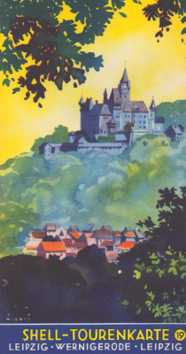 Shell Tourenkarte 19 1930er Jahre