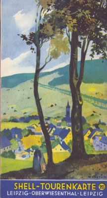 Shell Tourenkarte 20 1930er Jahre
