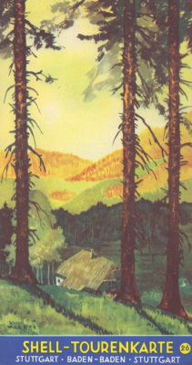 Shell Tourenkarte 26 1930er Jahre