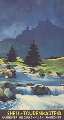 Shell Tourenkarte 38 1930er Jahre