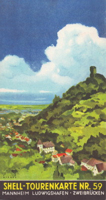Shell Tourenkarte 59 1930er Jahre